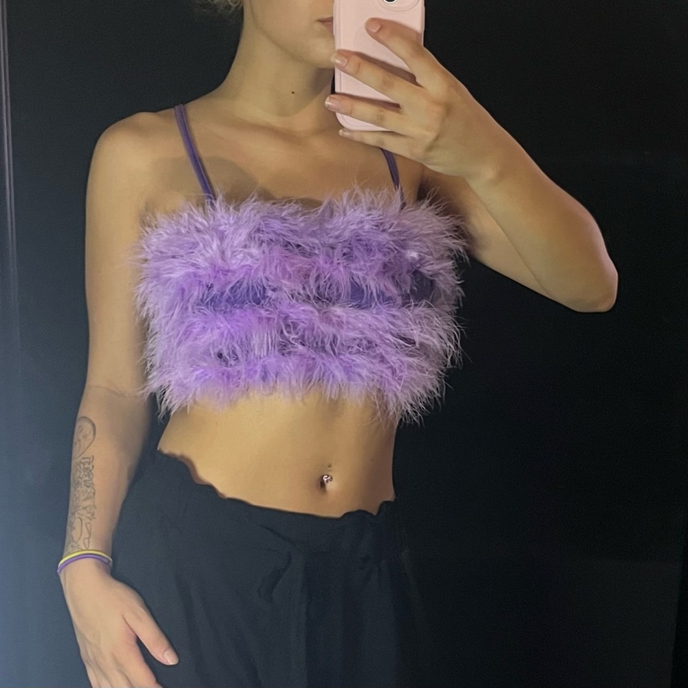 Fluffy Purple Rave Festival Top